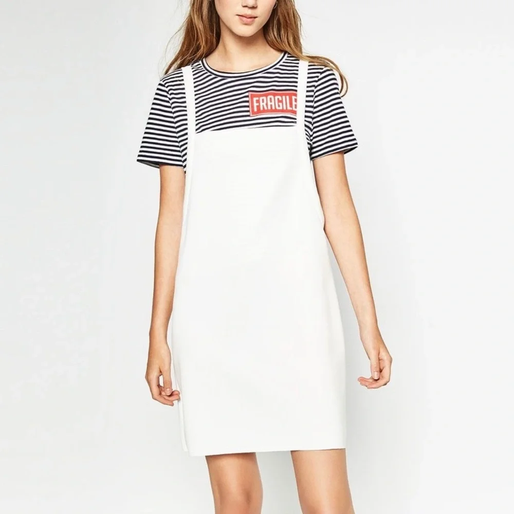NWOT Zara 2 Piece Jumper Dress Size Large